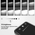 thumbnail image 3 of Lámpara de escritorio con corona blanca, LED regulable, lectura con puerto USB, color negro, 3 of 7