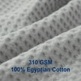 thumbnail image 2 of 100% Egyptian Cotton Duvet Cover Set King Size, Waffle Weave Duvet Cover, 600 TC Soft Breathable Luxury Textured Bedding Set for All Season, 3 PCS, 1 Duvet Cover and 2 Pillowcases, Gray, 104"x90", 2 of 18