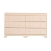 Canwood 6 Drawer Double Dresser-Color:White