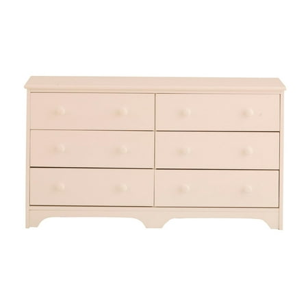 Canwood 6 Drawer Double Dresser Color White Walmart