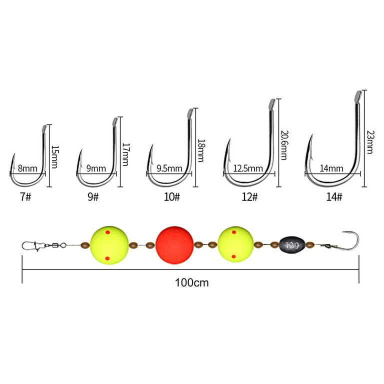 conditiclusy Grass Carp Fishing Rig Braided PE Line Bright Color Barbed  Sharp Hook 13g Sinker Large Buoyancy Float Universal Floating Fishing Line  Kit for Angling 