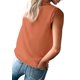 thumbnail image 3 of Camiseta de Tirantes Holgada Sin Mangas con Cuello en V y Encaje de Pestañas de Verano, Color Naranja, Talla S, 3 of 9