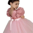 thumbnail image 3 of Mercatoo Toddler Girl Dress Summer Bubble Sleeve Bow Princess Dress Catwalk Performance Dress Girl's Casual Puffy Dresses, 3 of 9