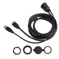 thumbnail image 4 of Kit de cable de montaje empotrado Cable de extensión AUX USB 2.0 de interfaz multimedia HD macho a interfaz multimedia HD hembra, 4 of 12