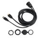 thumbnail image 4 of Kit de cable de montaje empotrado Cable de extensión AUX USB 2.0 de interfaz multimedia HD macho a interfaz multimedia HD hembra, 4 of 12