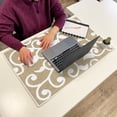 thumbnail image 3 of Sussexhome Large Mouse Pad for Desk - Cotton Mousepad for Desktop, Table, Office Desk Pad - Thin, Light, Portable Laptop Mat for Computer Mice - Machine Washable, Non-Slip, Foldable - 20" x 31.5", 3 of 8