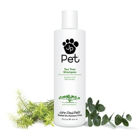 UPC: 0876065100128 | John Paul Pet Australian Tea Tree and Eucalyptus Oil Shampoo for Dogs and Cats  Cleanses Moisturizes and Soothes Skin Irritations  16-Ounce