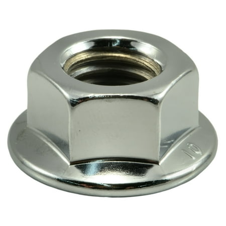 

14mm-2.0 Chrome Plated Steel Coarse Thread Flange Nuts (3 pcs.)