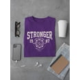thumbnail image 3 of Stronger Retro College T-Shirt Men -Image by Shutterstock, Male 5X-Large, 3 of 4