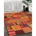 thumbnail image 3 of Ahgly Company Machine Washable Indoor Rectangle Contemporary Papaya Orange Area Rugs, 7' x 10', 3 of 7