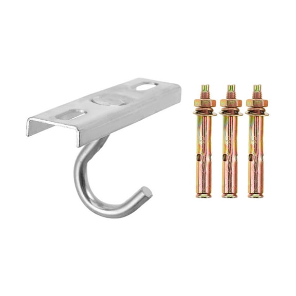 HOOWIFFY Iron Ceiling Hook: Wall Mount Ceiling Hook For Fans And Lights With Screw - For Home Office Outdoor Activities