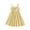 Yellow, variant on LYHaoo Girls Summer Dress Strappy Bow Tie Plaid Casual For Toddler Kids Age 3 7 Outdoor Play Daily Wear Comfortable Breathable Lightweight,Girls Dresses for School Sizes 3-4 Years Yellow