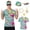 Style B, variant on Alaiyaky 6 Pcs Mens 80s 90s Outfits Hip Hop Costumes Accessories Colorful T Shirt Set for Rock Disco Party