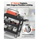 thumbnail image 3 of Carrito utilitario VEVOR de plástico de 3 niveles con capacidad de 250 kg con ruedas giratorias, 3 of 9