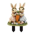 thumbnail image 1 of Gupgi Bunny Garden Stakes Funny Rabbits Carrot/Easter Egg Spring Garden Lawn Decoration, 1 of 8