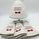 thumbnail image 5 of 2x gorro de fieltro de lana para sauna, adorno de sombrero de sauna de lana, con letras, 5 of 9
