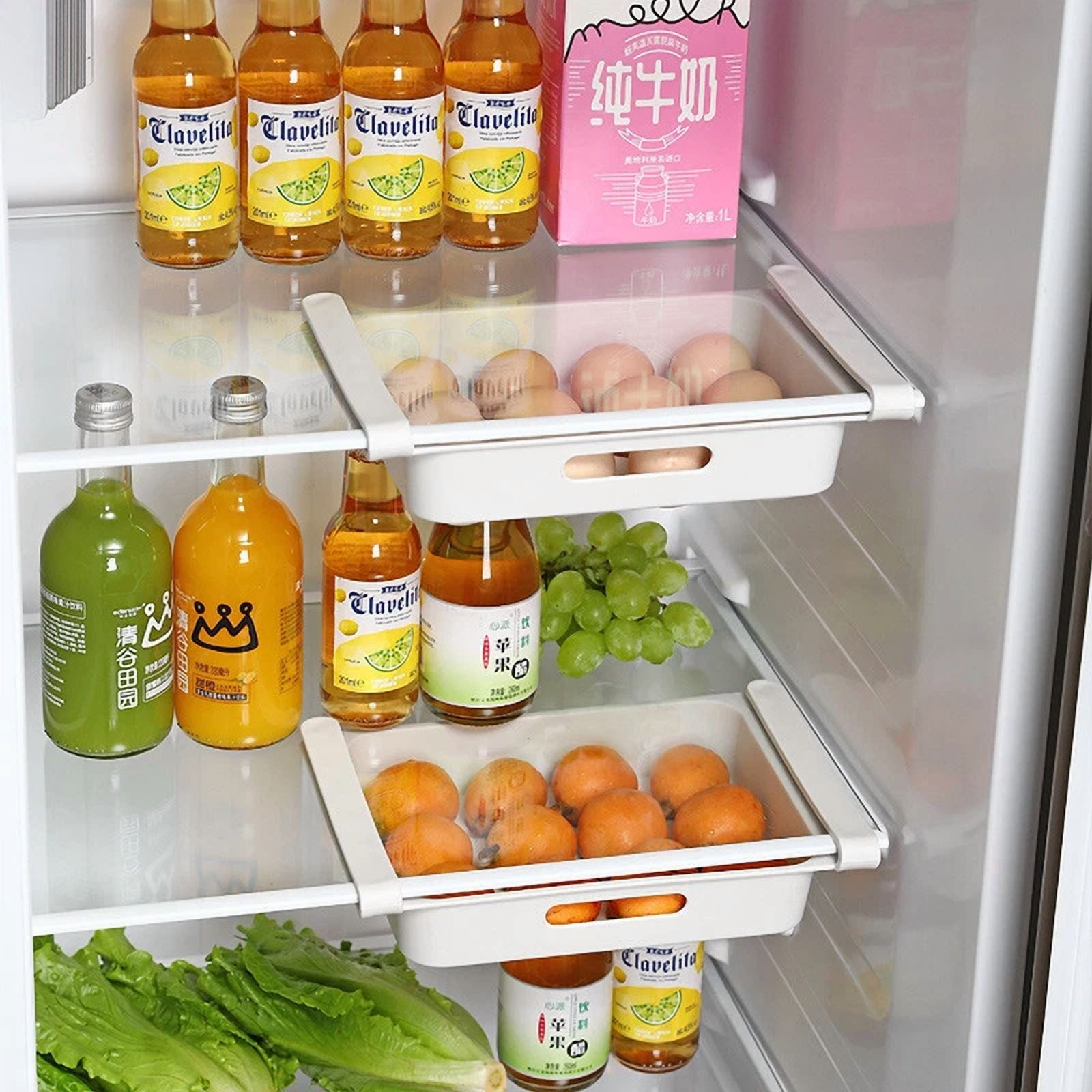 CRESTIN- Shelf For Kitchen Organizer Refrigerator Food Egg Storage Box Rack Fridge Drawer