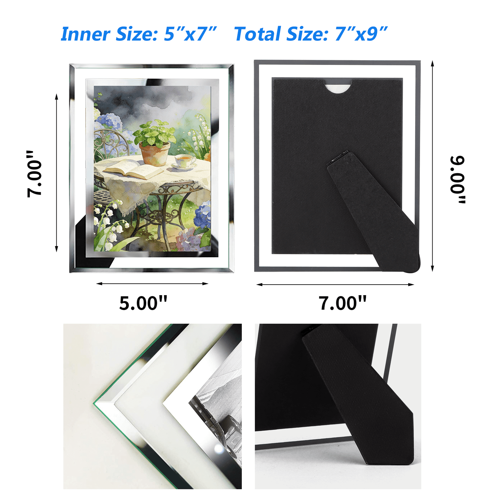12 Packs 5x7 Picture Frames for Tabletop Display