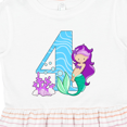 thumbnail image 4 of Inktastic Fourth Birthday Mermaid Girls Toddler Dress, 4 of 5