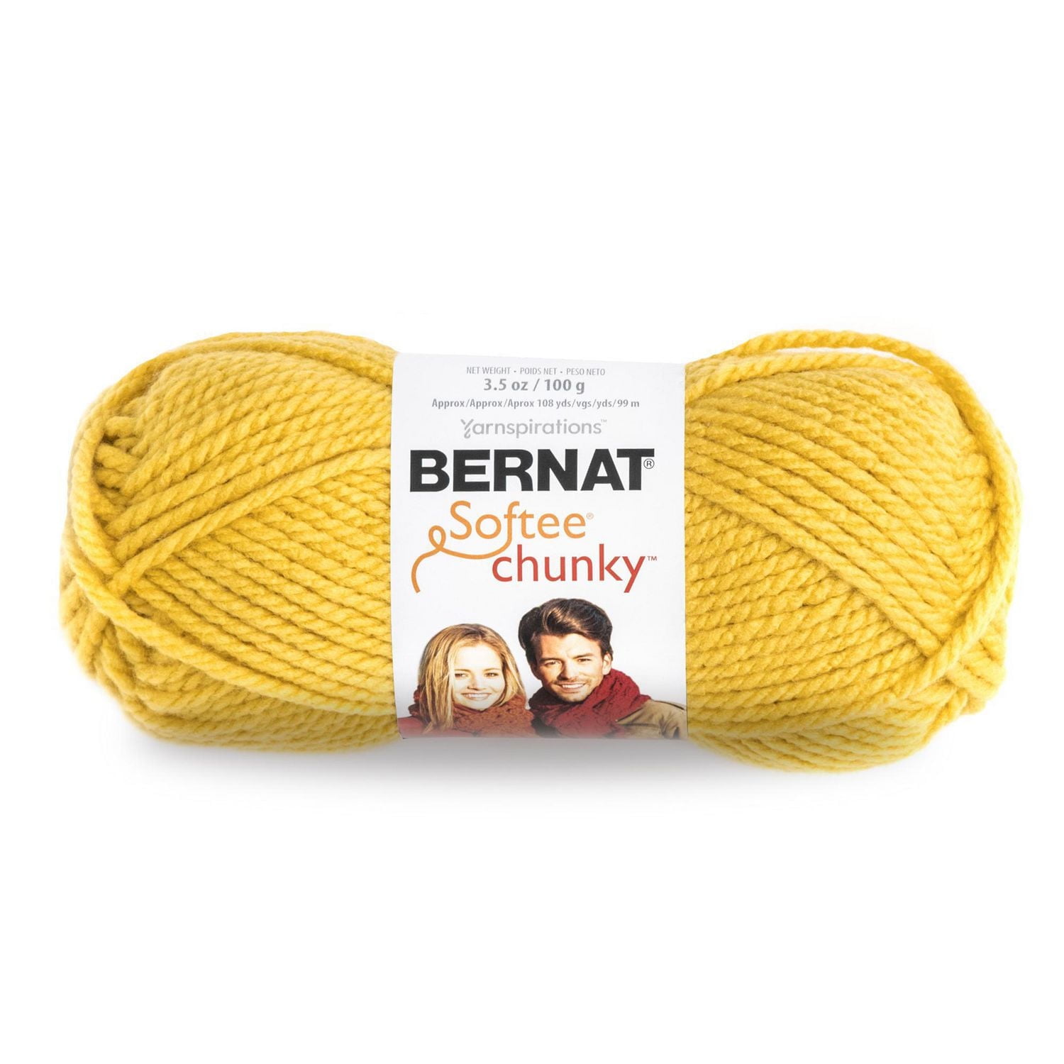 Bernat® Softee® Chunky™ Yarn, Acrylic #6 Super Bulky, 3.5oz/100g, 108 Yards