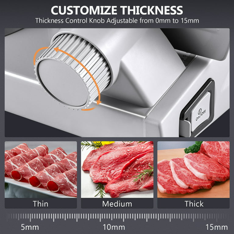MIDONE Meat Slicer Blade 7.5'' Stainless Steel, Food Slicer