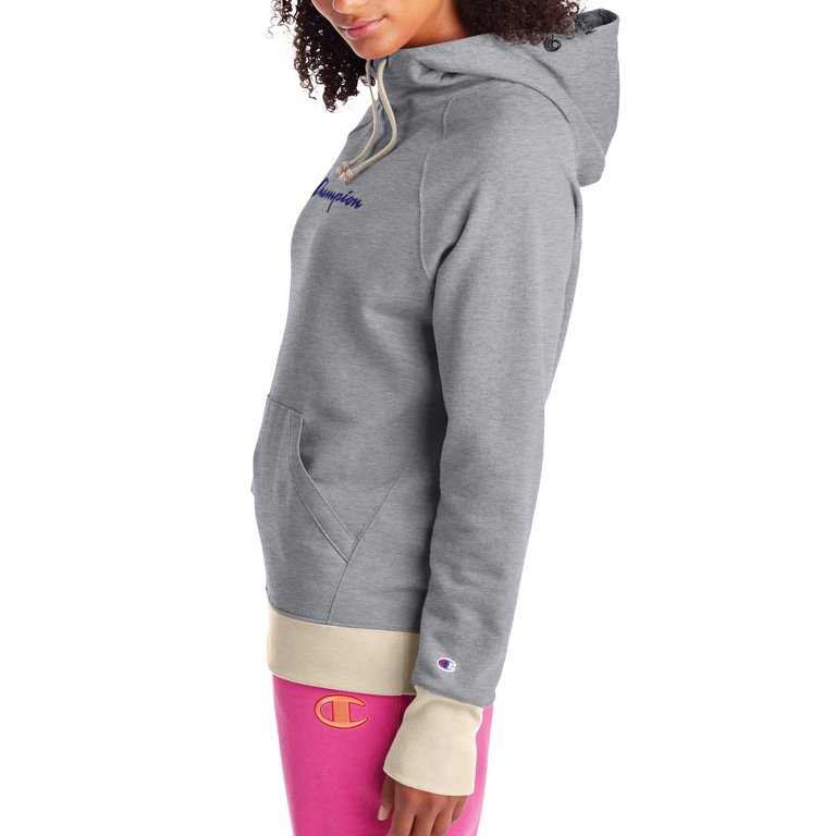 Champion Women's Athletics Powerblend Fleece Hoodie, Script Logo