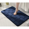 thumbnail image 2 of Maytalsory Quick-drying Bathroom Rugs Exquisite Crafted For Easy Cleaning Toilet Rugs Bath Mat Carpets Navy 1 Pc, 2 of 6