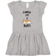 thumbnail image 3 of Inktastic Corgi Life is Rough Girls Baby Dress, 3 of 5