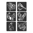 thumbnail image 5 of 6 Pcs Zoo Theme Stencil Hollow Out Painting Stencils Journal Stencils Craft Stencil for Painting on Scrapbook, 5 of 8