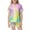 0-Pink81, variant on WOYY Girls Outfit Set Gradient Scales Print Short Sleeve Top Shorts Sleepwear, Sizes 2-3T