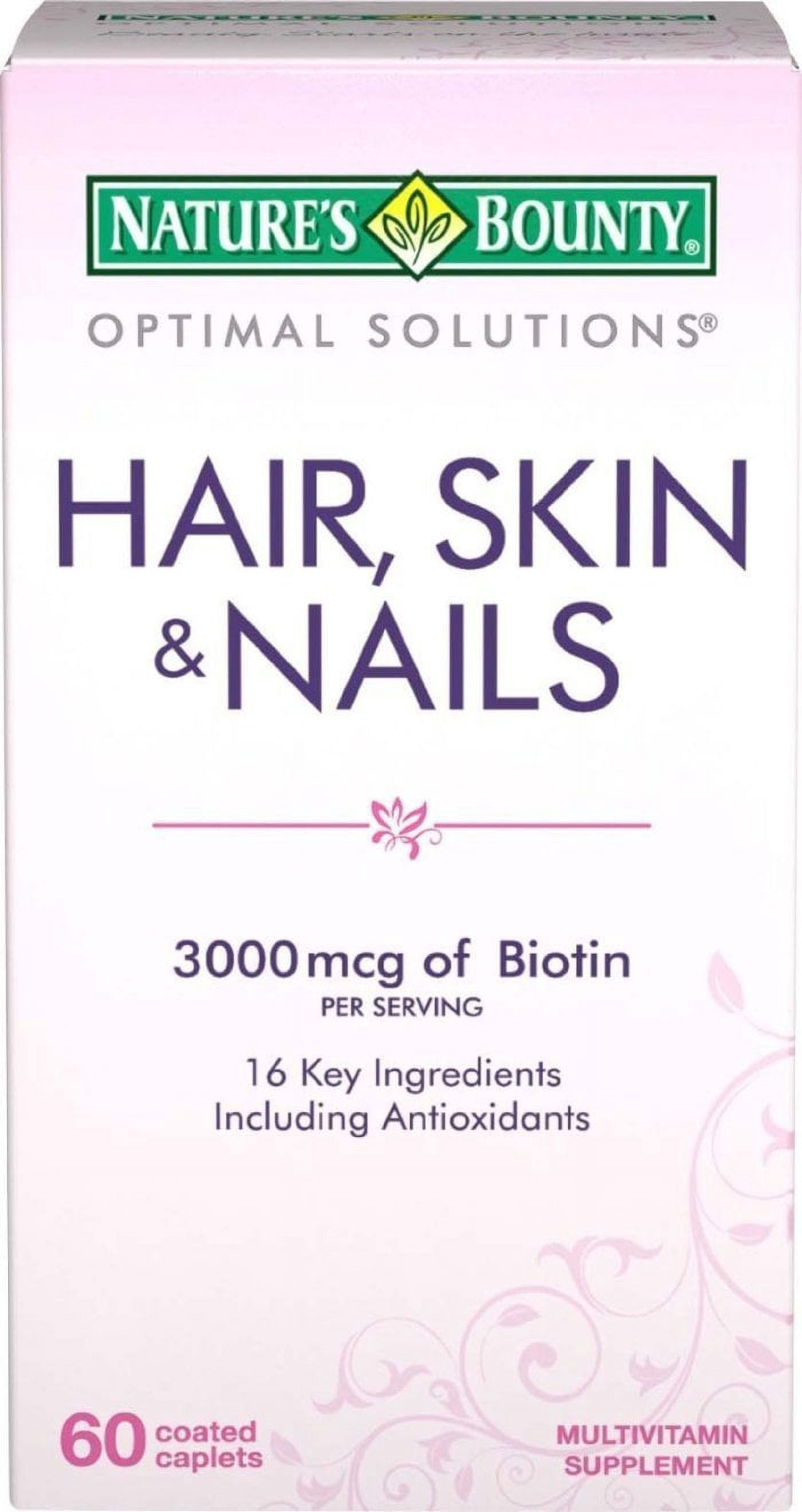 Nature's Bounty Hair, Skin and Nails Caplets 60 ea (Pack of 3)