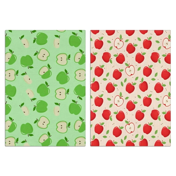 Apple Kitchen Towels Set of 2,Ultra Absorbent & Fast Drying Farmhouse Dish Towels 18x26 Inch, Decorative Hand Towels for Kitchen,Bathroom,Cooking,Baking,Housewarming Gift.