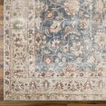 thumbnail image 6 of Hauteloom Keona Bohemian Vintage Medallion Area Rug - Damask Floral Fade Look Carpet for Living Room, Bedroom - Farmhouse - Tan, Beige, Blue, Brown - 6'7" x 9' (6x9 Area Rug), 6 of 6