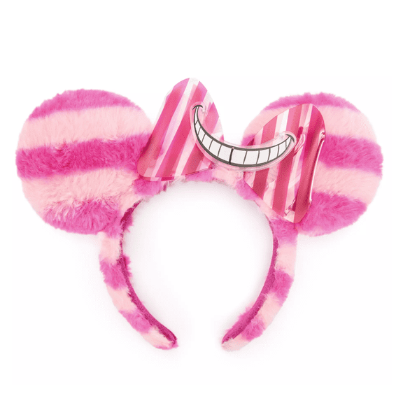 Disney Parks Cheshire Cat Plush Ear Headband for Adults Alice in Wonderland New
