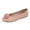 Pink, variant on Women Solid Color Ballet Flats Soft Soled Comfy Round Toe Flower Decor Shoes