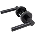 thumbnail image 3 of Zurich Door Lever with Round Rosette, Privacy (Bed/Bath) Latch, Matte Black by Stone Harbor Hardware, 3 of 4