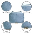 thumbnail image 3 of Bolsa de maquillaje, organizador de maquillaje de viaje, bolsas para brochas de maquillaje, azul claro, 3 of 6