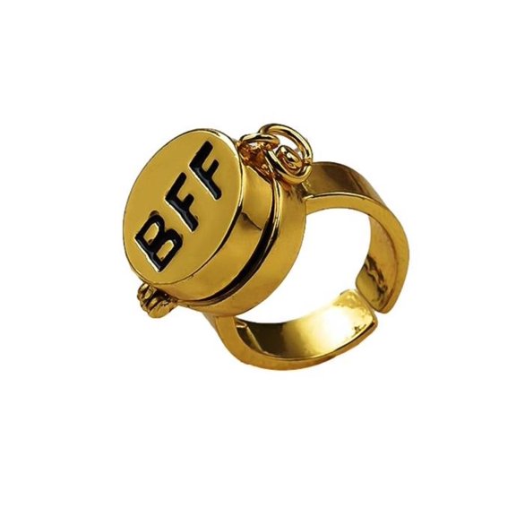 Spongebob BFF Design Resizable OSFM Metal Ring