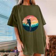 thumbnail image 2 of IROINNID Womens Short Sleeve Summer Beach Crew Neck Printed Casual Fashion Top Loose Pullover T-shirt Under 10$, 2 of 7