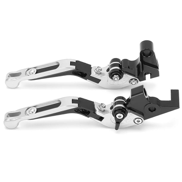 2pcs Motorcycle Brake Clutch Levers Adjustable CNC Aluminium Alloy Replacement for YAMAHA XJ6 DIVERSION 2009?2015Silver