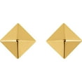 thumbnail image 2 of 14k Yellow Gold Pyramid Stud Earrings - 1.8 Grams, 2 of 2