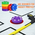 thumbnail image 3 of OULII 6 Pcs Rondelles de Hockey de Sol ABS Rouges Durables pour Outil d'Entraînement de Hockey sur Glace, 3 of 6