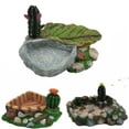 thumbnail image 2 of Reptile Water Bowl Resin Cactus Design Lizard Food Bowl Tortoise Water Bowl, 2 of 7