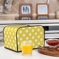 thumbnail image 6 of Picia Yellow And White Polka Dot Print 4 Slice Toaster Cover , Toaster Protector Dustproof Kitchen Appliance Cover, Kitchen Appliance Dustproof Protector, 6 of 7