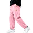 thumbnail image 2 of Bovxnpu Boys Sweatpants School Sports Pants Kids Comfortable Cargo Sweatpants Elastic Waist Trousers, 2 of 9