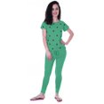 thumbnail image 2 of Moomaya Nightwear Set Watermelon Embroidery Slimfit Pyjamas Sleepwear 2 Pcs Set, 2 of 6