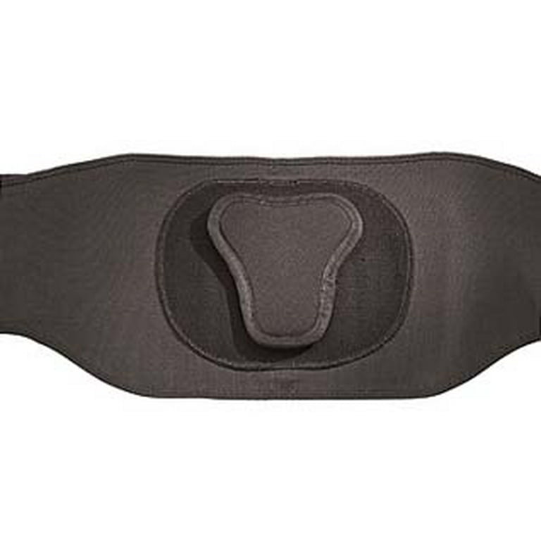 Mueller 255 Lumbar Support Back Brace with Removable Pad, Black, Regular