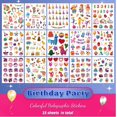 thumbnail image 2 of Pegatinas Dcuminkel Glittery Birthday para niños, más de 300 unidades, 15 hojas, 2 of 6