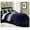 Navy Gray Blue, variant on Loft 8-Piece Luxury Striped Comforter Set (California King, Navy/Gray/Blue)