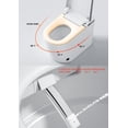 thumbnail image 5 of Smart toilet with auto flush, foot sensor flush, heated seat, warm water, warm air drying, remote Control (Grey+White), 5 of 8